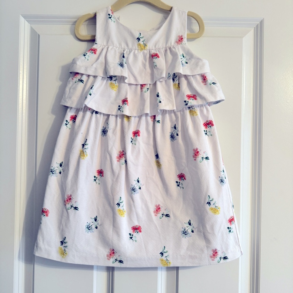 JANIE & JACK DITSY FLORAL TIERED RUFFLE DRESS - 4T
